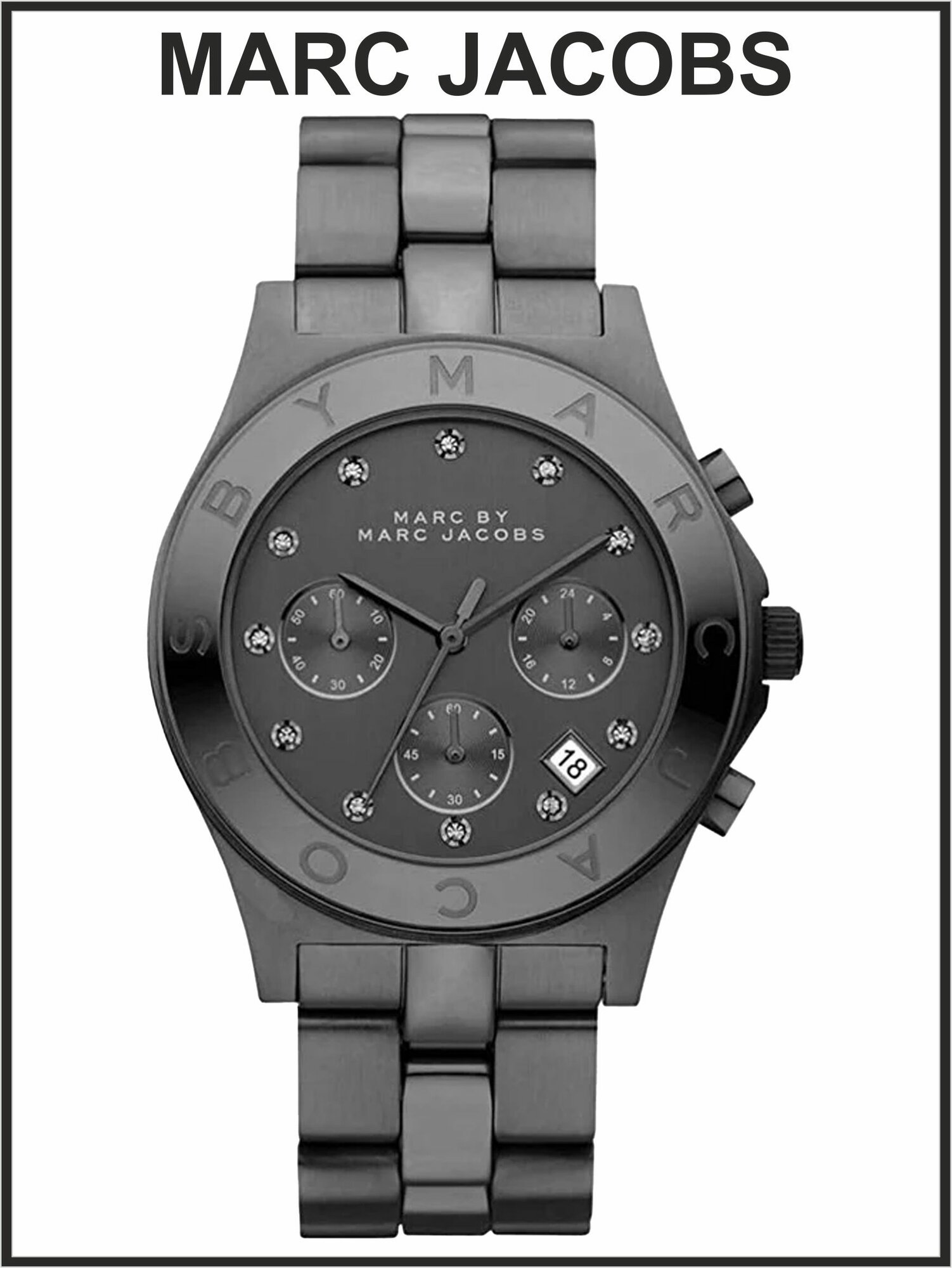 фото Наручные часы женские кварцевые оригинал золотистые стальные Marc Jacobs