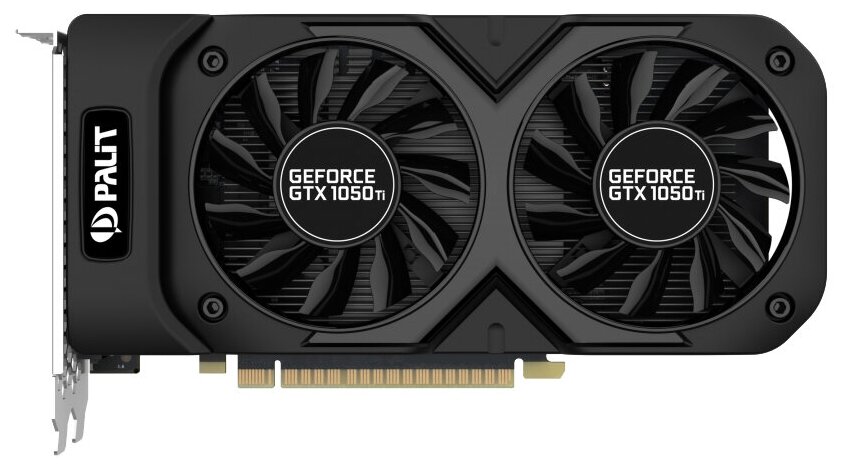 Видеокарта Palit GeForce GTX 1050 Ti Dual OC 1366Mhz PCI-E 3.0 4096Mb 7000Mhz 128 bit DVI HDMI NE5105TS18G1-1071D
