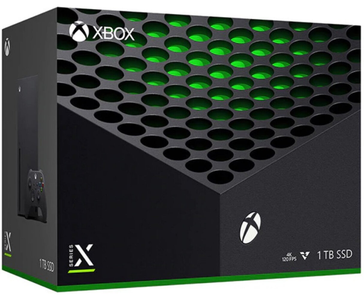 Игровая приставка Microsoft Xbox Series X 1000 ГБ SSD RU, с двумя геймпадами
