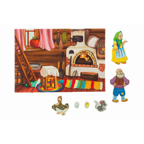 Развивающая игра из фетра на липучках по сказке 