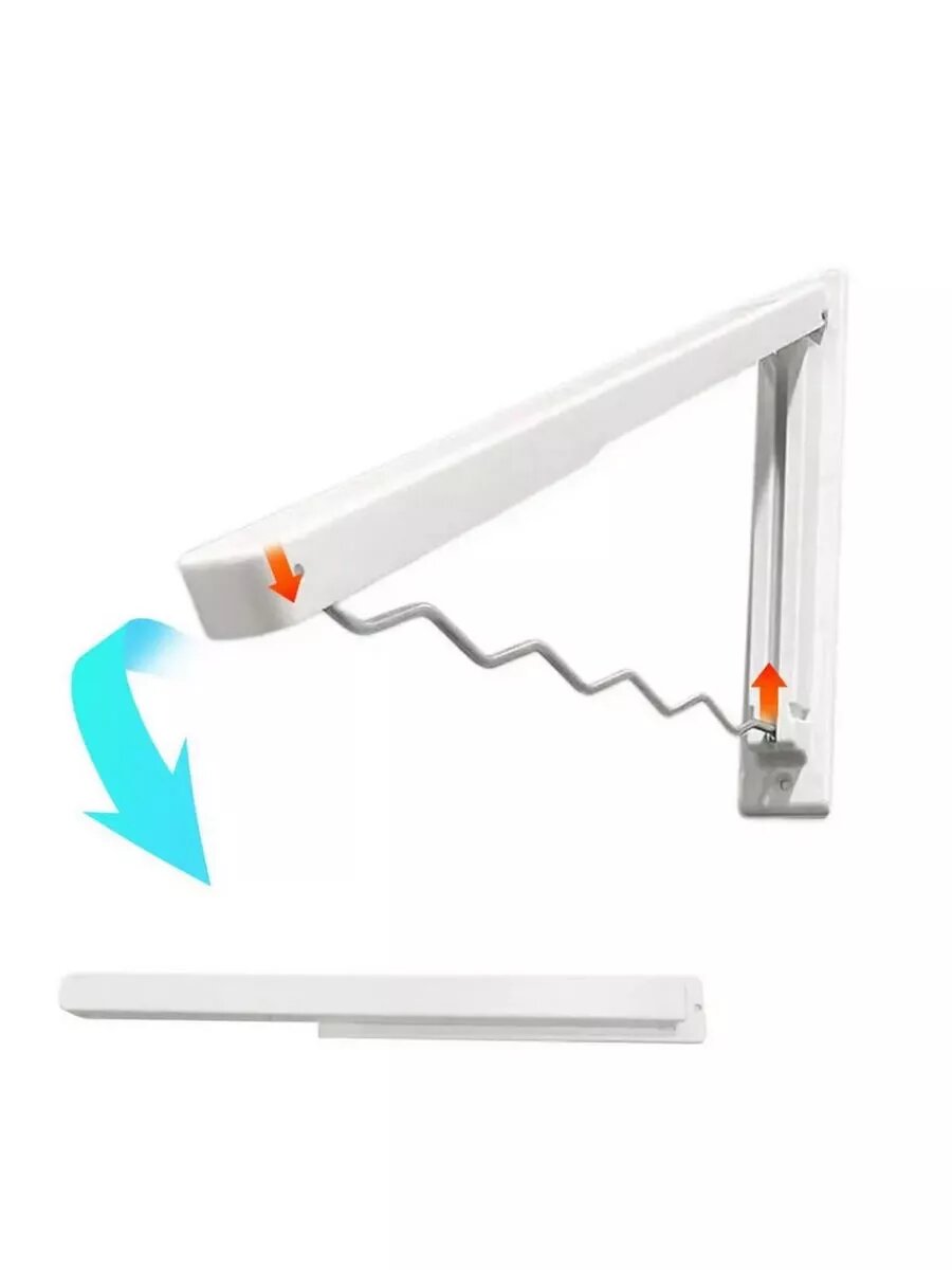 Сушилка настенная вешалка компактная для вещей дома дачи ванной — фото 1