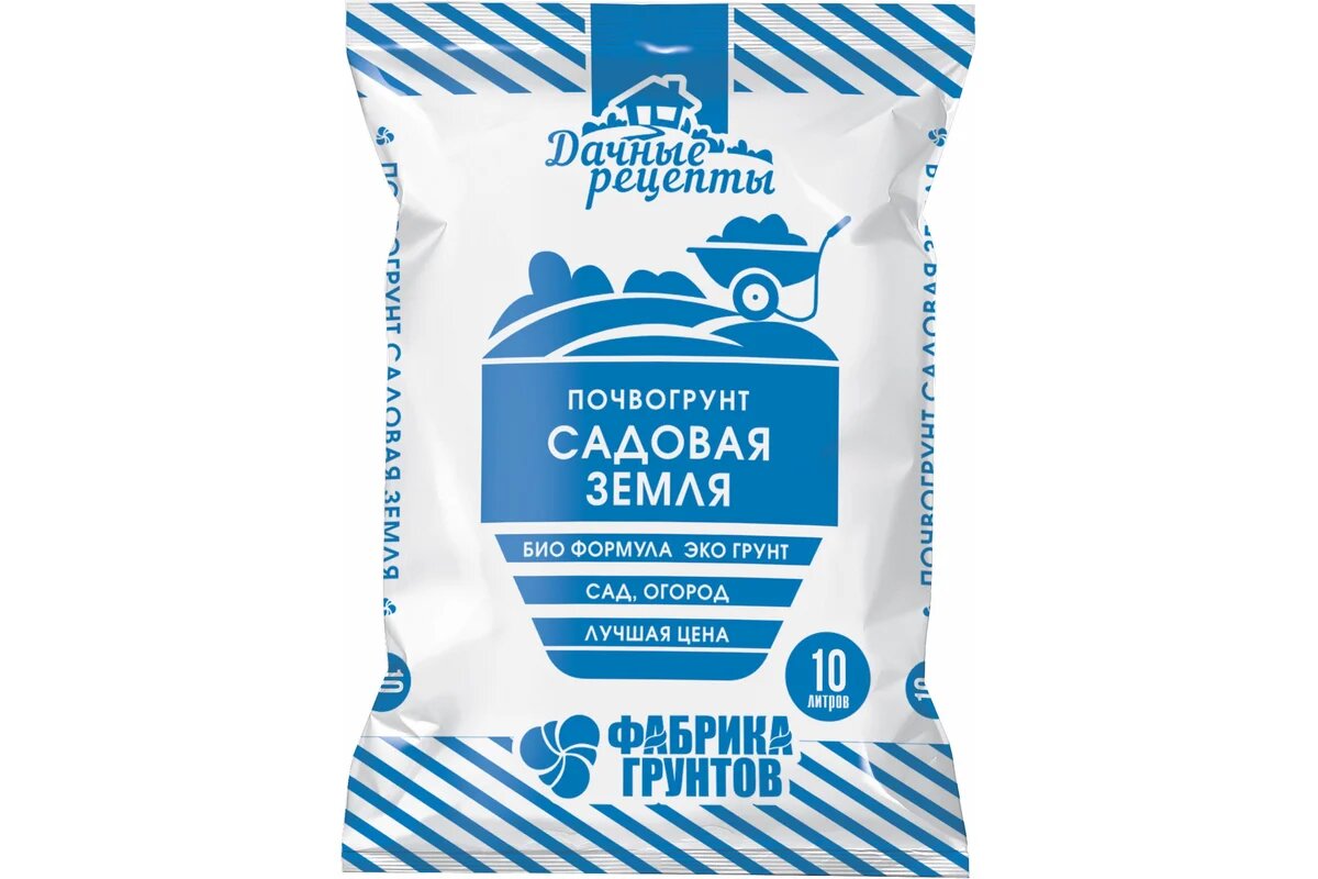 Фабрика Торфа Дачные рецепты   Почвогрунт  Садовая земля  10 л ДРСЗ 10