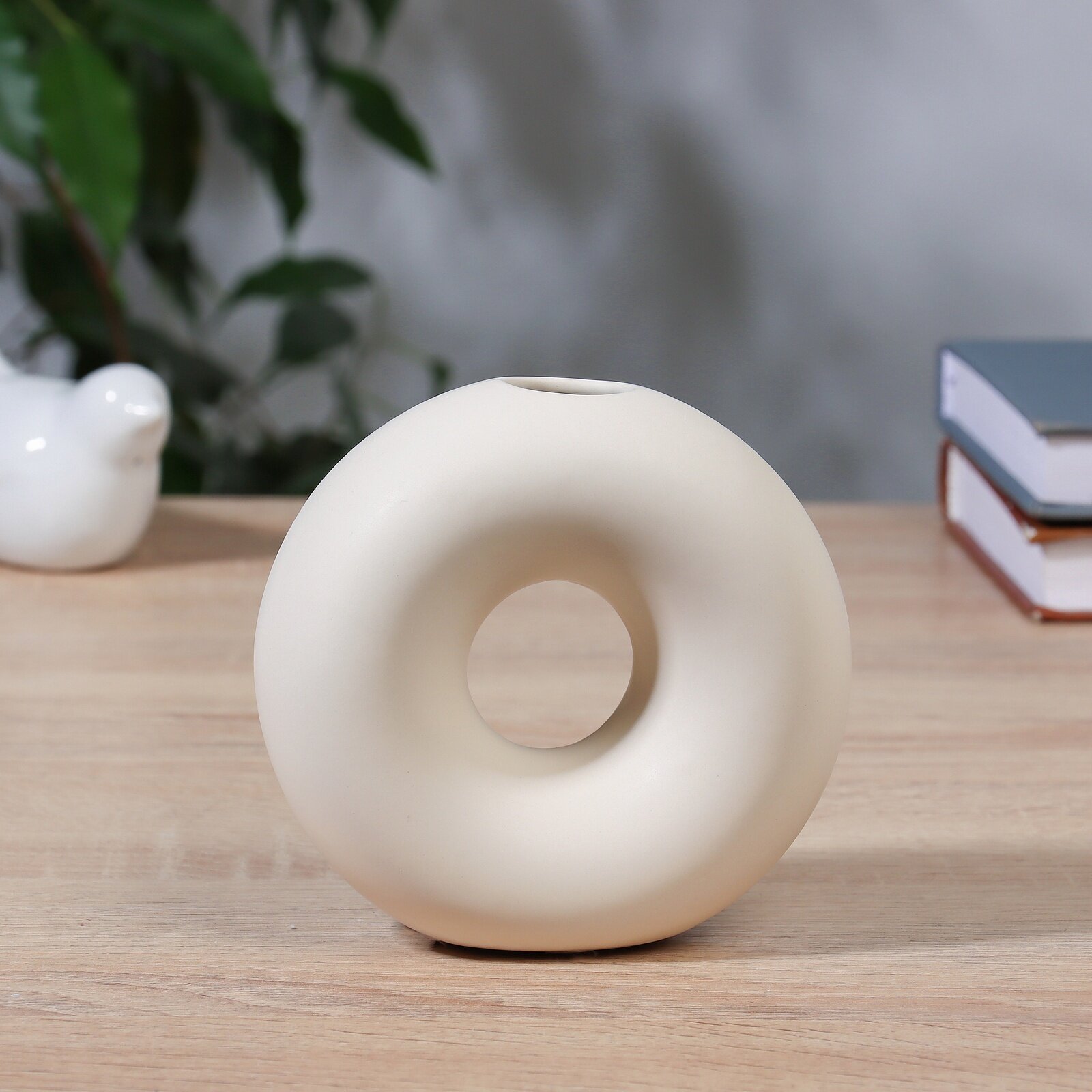 Ваза «Линд» 12×5×11.5 см керамика белая