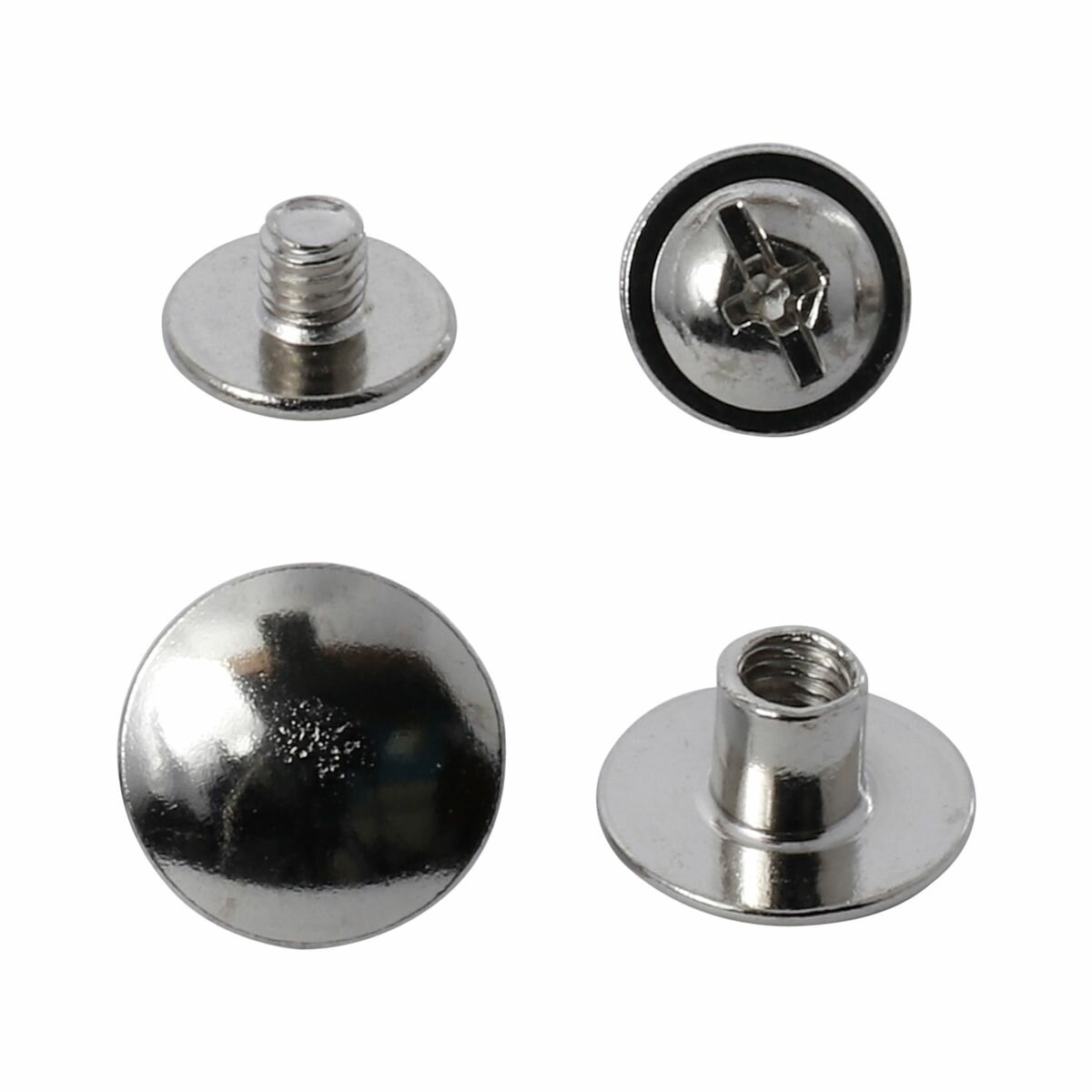 95383 Винт для ремня d-9мм h-4мм металл никель BIG