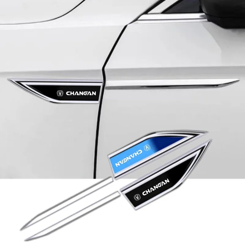 Наклейки на боковые двери автомобиля CHANGAN UNIT UNIK CS35PLUS CS55 PLUS CS75, 2 шт, Синий — фото 1