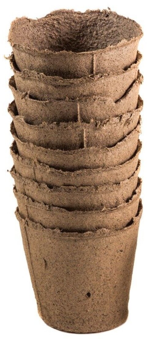 Горшок торфяной для выращивания рассады 110×100мм 10шт. / дом и сад