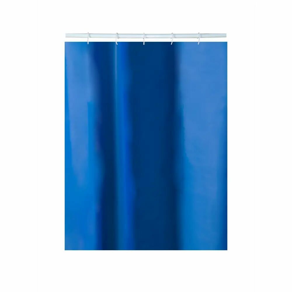 Штора для ванной Delphinium Эва 180x200 см PEVA цвет синий