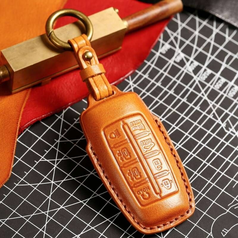 Чехол MyPads для автомобильного ключа класса люкс Hyundai Genesis 8 кнопка G80 Gv70 Gv80 Gv90