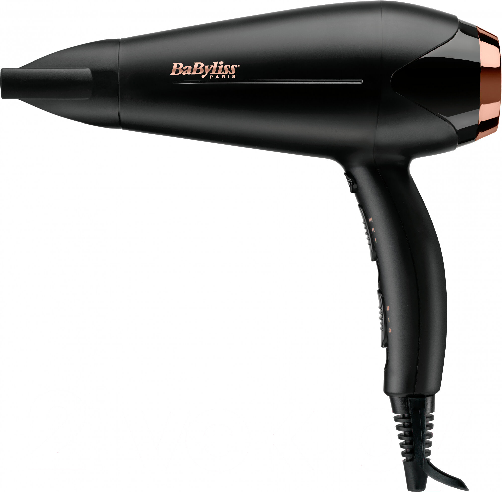 Фен BaByliss D570DE черный (2200 Вт, 2 скорости, 3 уровня температуры, ионизация, кнопка холодного воздуха) — фото 1