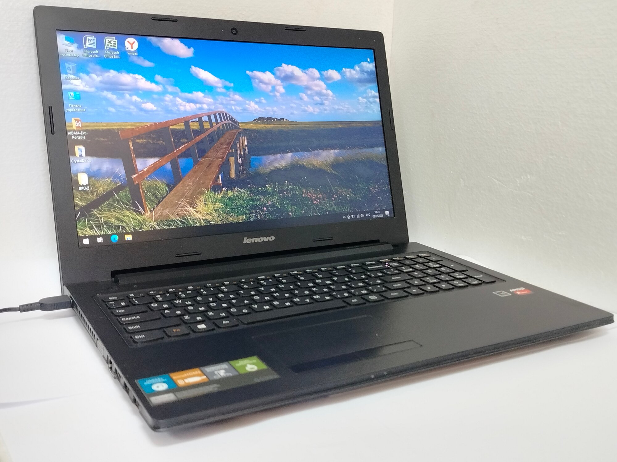 Ноутбук Lenovo AMD A8-4500M/6/HDD500/8570m/Win10/15.6