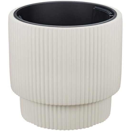 Кашпо Idea стрип D390мм H370мм 40л со вставкой М 3414 Кремовый