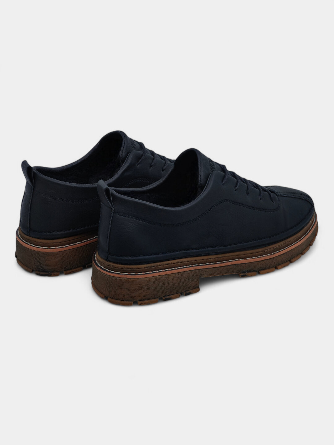 Лоферы  Туфли мужские Solid Step, из экокожи, водонепроницаемые, размер 38 39 40 41 42 43, черный — фото 1