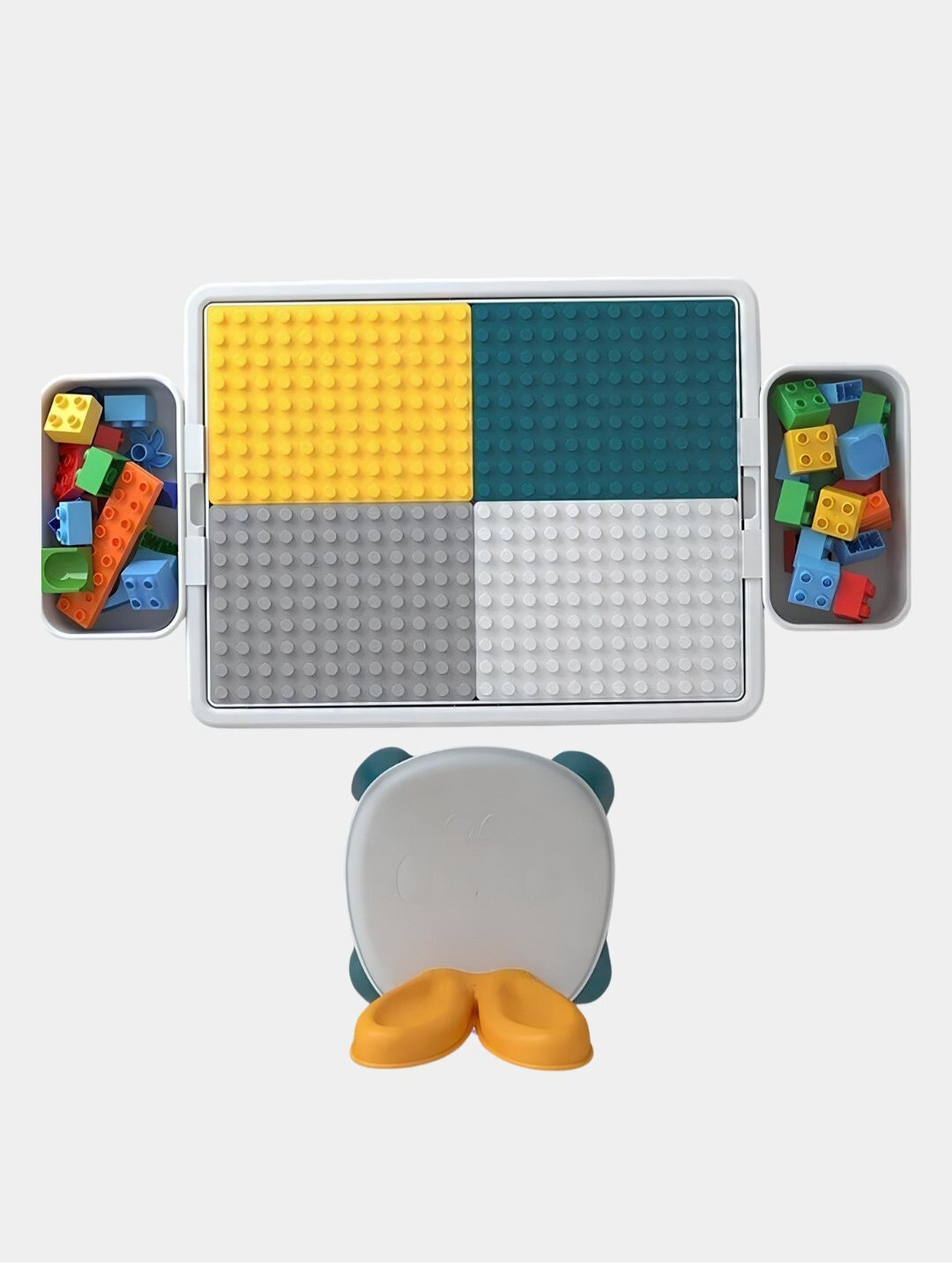 Детский стол и стульчик с лего кубиками в комплекте - 104 — фото 1