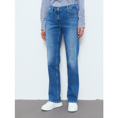 Джинсы Gerry Weber, размер 48 GER, голубой джинсы широкие gerry weber размер 48 ger синий