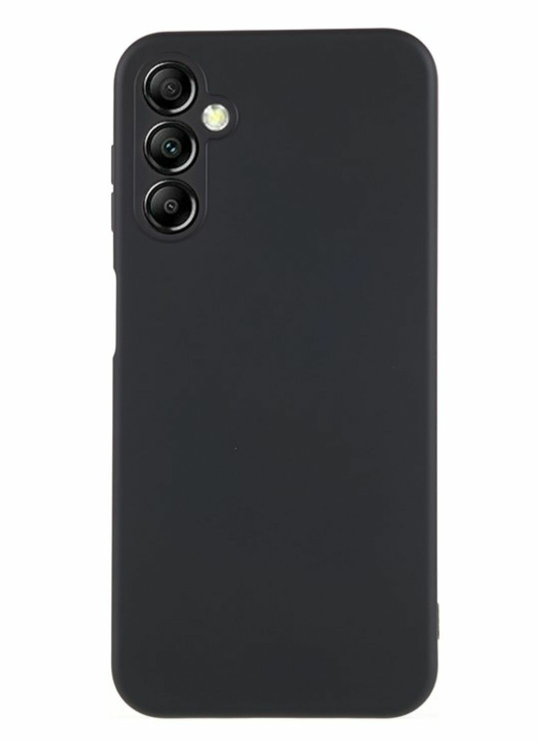 Samsung Galaxy A15 чехол, Силиконовый чёрный бампер для Самсунг гелакси А15 с защитой камеры