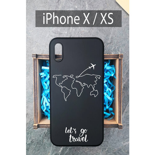 Силиконовый чехол Lets Go Tevel для iPhone X / Айфон X