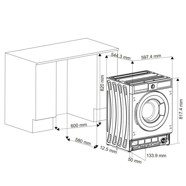 Встраиваемая стиральная машина Scandilux DX3T8400 - фотография № 4