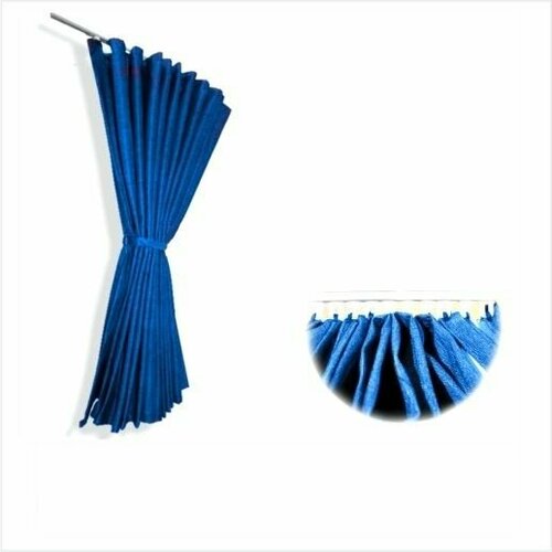 Шторы ночные без направляющих для Газели синего цвета 1650₽