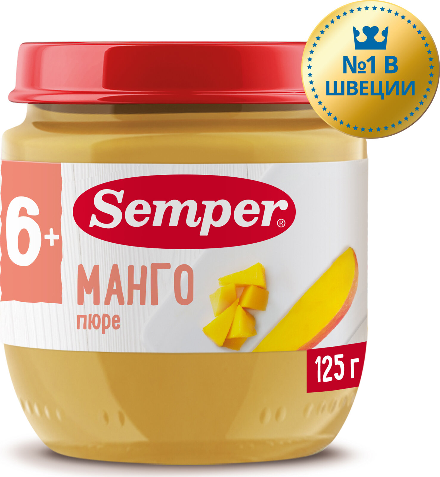 Пюре Semper Манго 125 г - фото №1