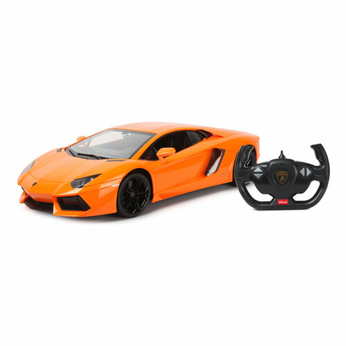 Машина Rastar РУ 1:10 Lamborghini Aventador LP700 Оранжевая 52660 машинка mjx lamborghini aventador lp700 4 mjx 8538 1 14 31 5 см оранжевый