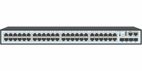 Управляемый PoE коммутатор уровня 2, 48 портов 10/100/1000Base-T с поддержкой PoE, 4 порта 1/10G SFP+, PoE 740 Ватт