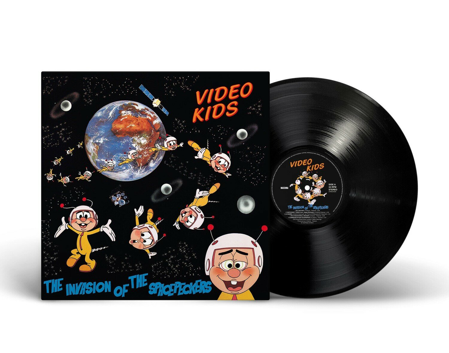 Виниловая пластинка Video Kids - "The Invasion Of The Spacepeckers" (1984/2023) (Black Vinyl)