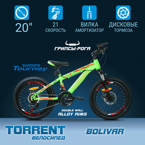 Велосипед TORRENT Bolivar (рама сталь 10, подростковый, 21 скорость, колеса 20д.)