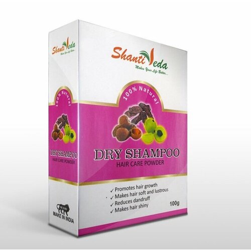 DRY SHAMPOO Hair Care Powder Shanti Veda (Сухой шампунь амла, ритха, шикакай, Шанти Веда), 100 г. натуральный порошок для волос амла ритха шикакай sanavi 100гр