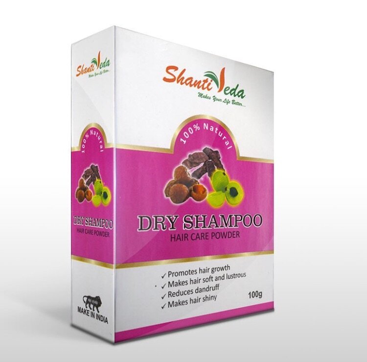 DRY SHAMPOO Hair Care Powder Shanti Veda (Сухой шампунь "амла, ритха, шикакай", Шанти Веда), 100 г.