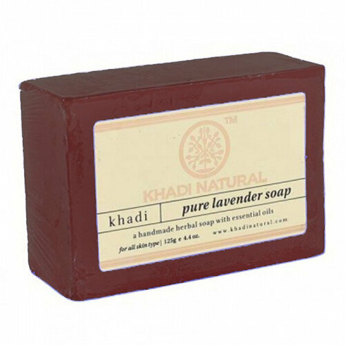 PURE LAVENDER Soap Khadi Natural (Мыло ручной работы лаванда, Кхади Нэчрл), 125 г.