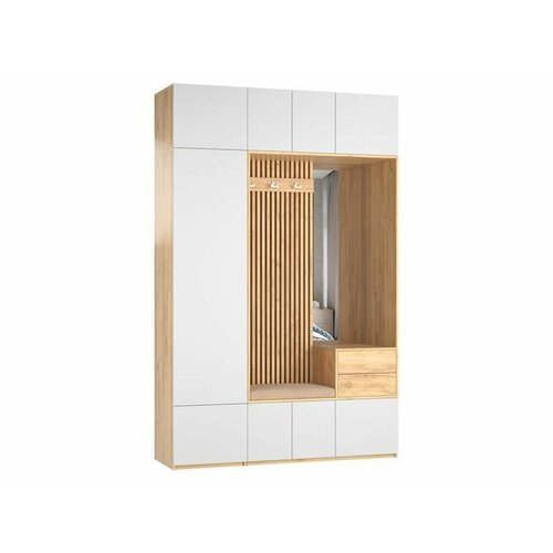 Прихожая в коридор Дуглас 7 150х240х50 Дуб крафт золотой Лотос 115410₽