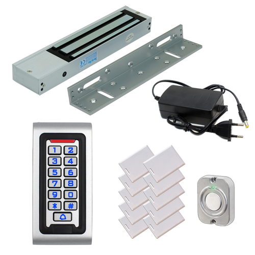Комплект СКУД для офиса с WiFi кодонаборной панелью и электромагнитным замком с уголком v2 карты 9990₽