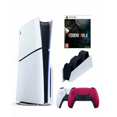 Приставка Sony Playstation 5 slim 1 Tb2-ой геймпадкрасныйзарядноеResident Evil 4 8100000₽