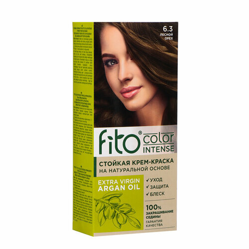 Стойкая крем-краска для волос Fito color intense тон 6.3 лесной орех, 115 мл estel vital quality color стойкая гель краска для волос 135 лесной орех 50 мл