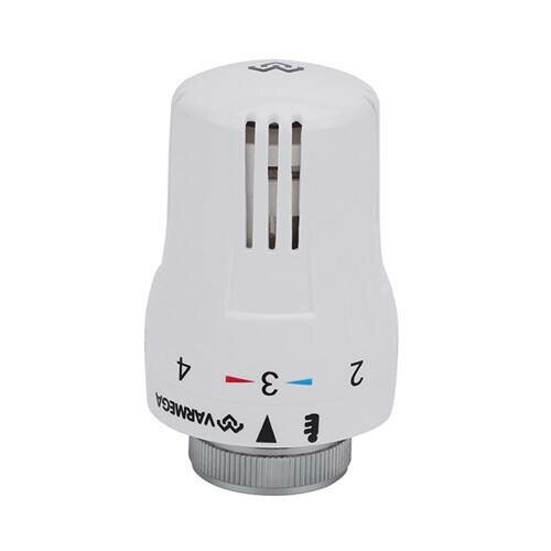 фото Головка термостатическая Varmega VM111 - M30x1.5 (регулировка 6-28°C, цвет белый)