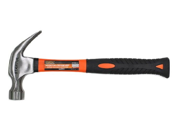 Молоток-гвоздодер 560 г STARTUL Master с фибергласовой рукояткой (ST2002-02) — фото 1