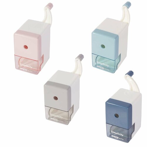 Точилка механическая Alingar прямоугольная 1 отверстие пластиковый корпус цвет ассорти индивидуальная упаковка 85454 420₽