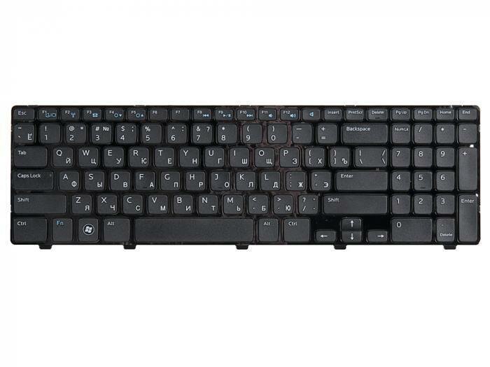 Клавиатура ZeepDeep для ноутбука Dell Inspiron 15-3521, черная с рамкой, гор. Enter
