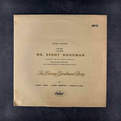 Benny Goodman Plays Selections From The Benny Goodman Story (Виниловая пластинка, 10 дюймов)