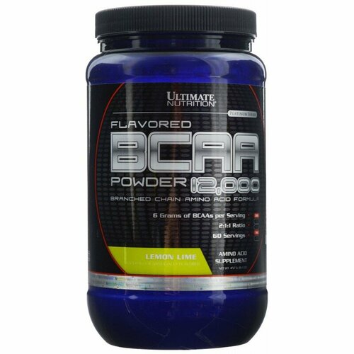 r line bcaa powder 400 г BCAA Powder 12,000 Flavor, 400 g (лимон лайм)