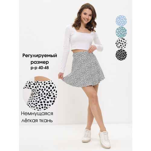 фото Юбка spespop, размер 40-48, белый/черный