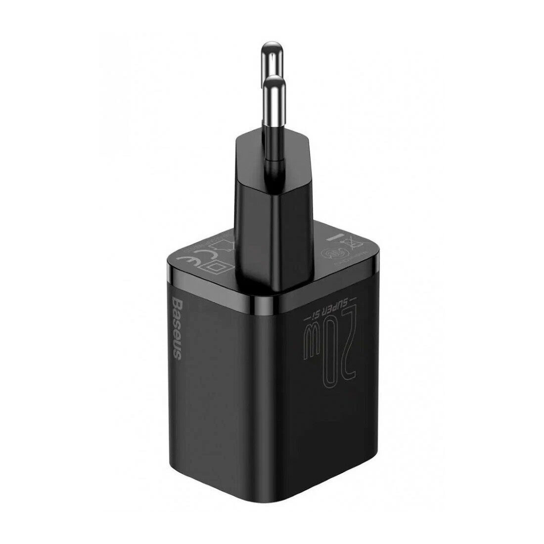 Зарядное устройство Baseus Super Si Quick Charger Type-C 20W EU, черное (CCSUP-B01) — фото 1