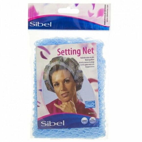 Sibel Setting Net - Сибл сеточка-косынка для бигуди голубая 1 шт 1142423-03 - sibel бигуди пластмасовые синие 20х75 мм 10 шт
