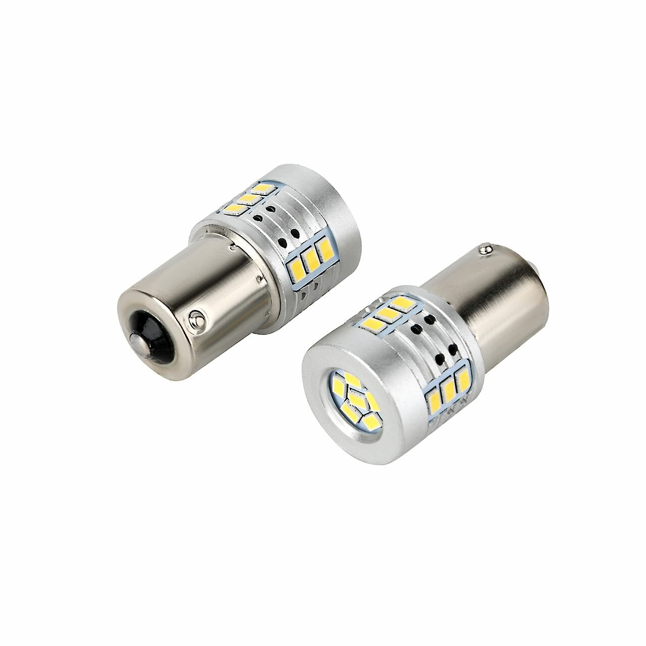 Светодиодная лампа с цоколем P21W-1156-BA15s 18SMD Canbus Nonpolarity White 6W 12-24V