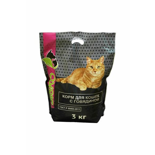 Биско с говядиной 3 кг Сухой корм для кошек 1600₽