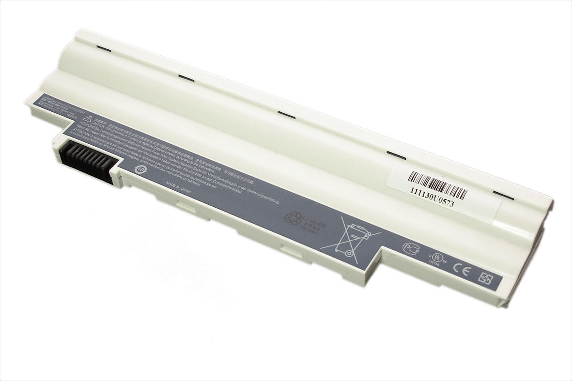 Аккумуляторная батарея для ноутбука Acer Aspire One D255 D260 eMachines 355 350 5200mAh OEM белая