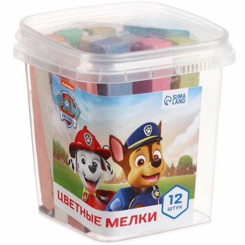 Набор цветных мелков Щенячий патруль 12 штук 10 цветов 440₽