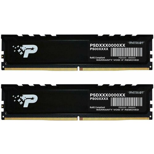 Оперативная память 32Gb DDR5 4800MHz Patriot Signature Premium 2x16Gb KIT PSP532G4800KH1 1366000₽