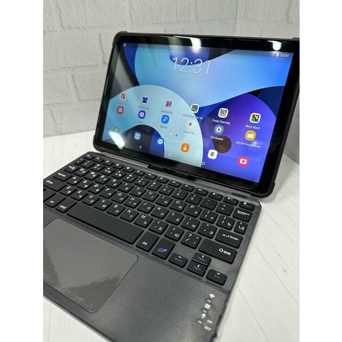 Планшет Umiio S24 Ultra с чехлом и клавиатурой экран 101 6128гб светло-синий 8990₽