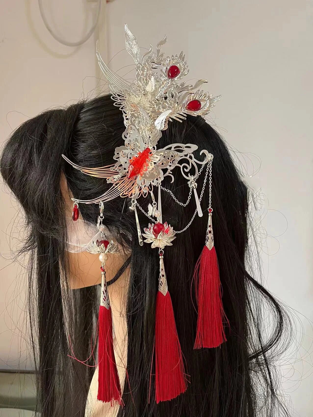 Косплей костюм Хуа Ченг из тгцф Один размер, headwear 2